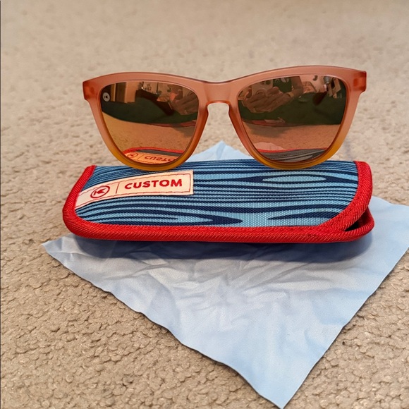 Custom Orange Women's Sunglasses - Picture 2 of 4